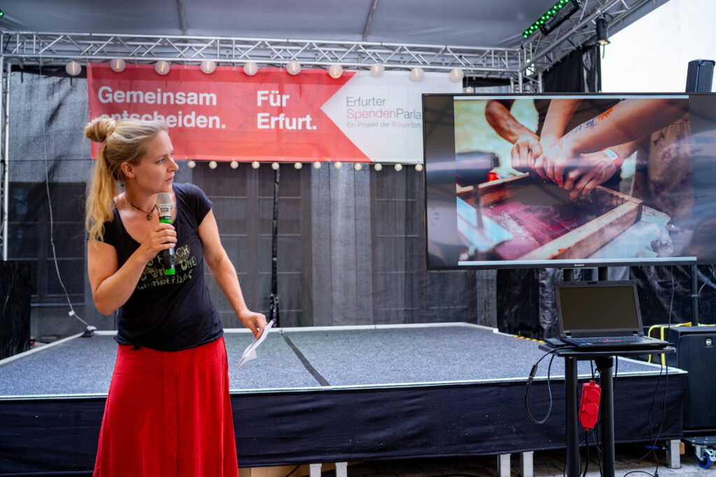 Projektvorstellung Conny Lohse: "Siebdruckworkshop"