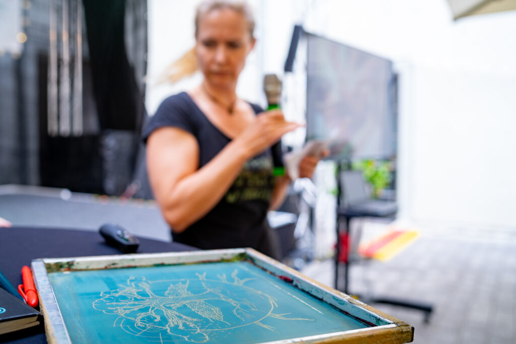Projektvorstellung Conny Lohse: "Siebdruckworkshop"